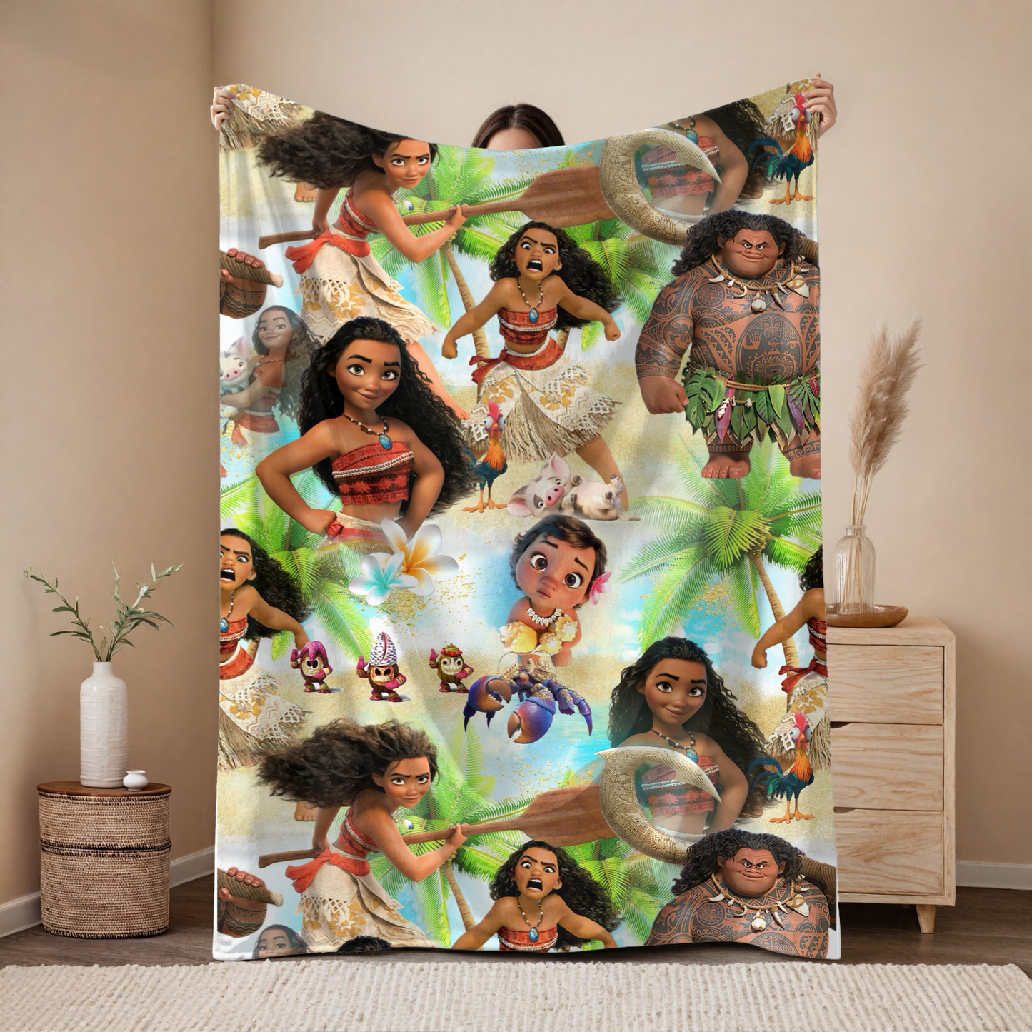 RTS BEYOND THE REEF SINGLE SIDED MINKY BLANKET