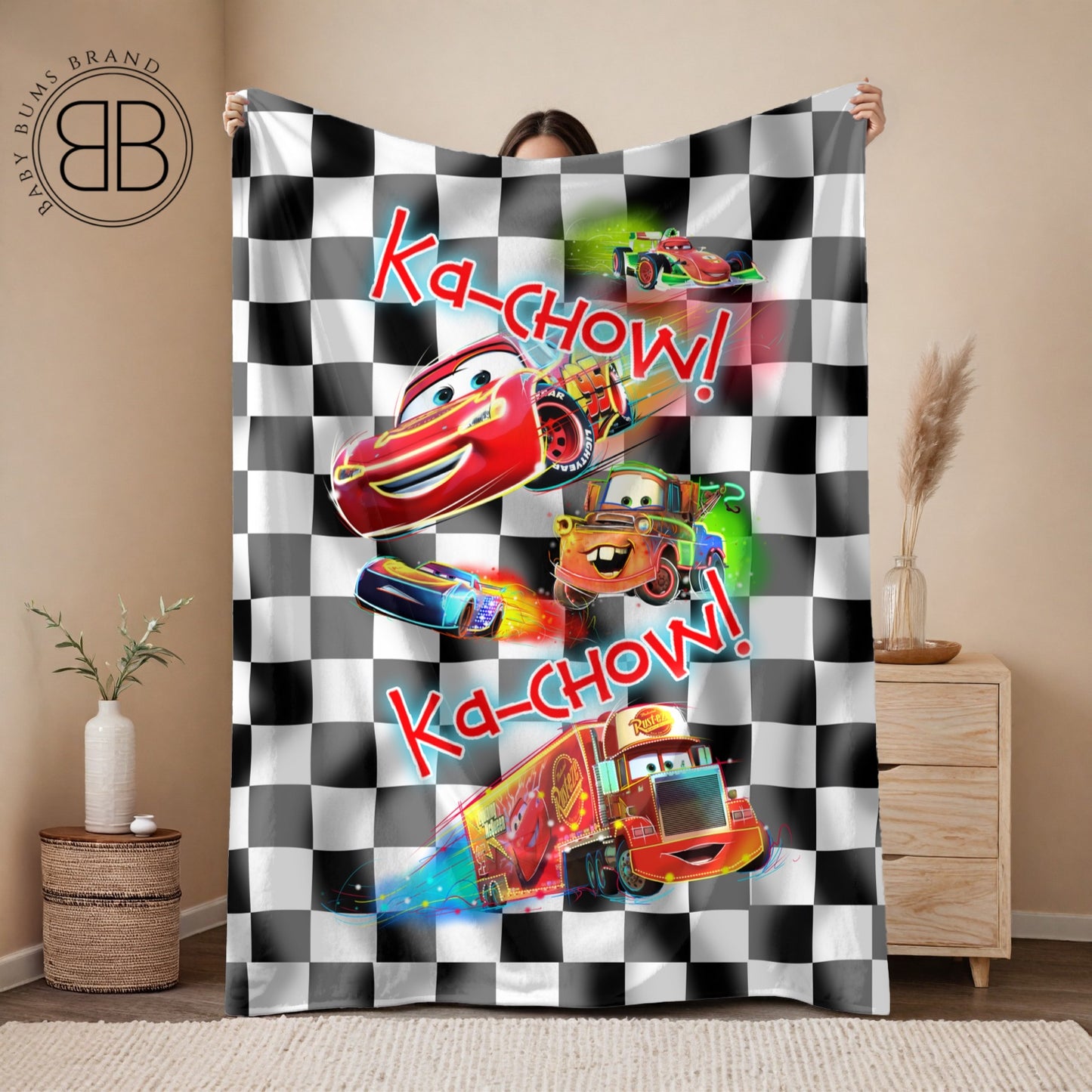 RTS CAR SINGLE SIDED MINKY BLANKET
