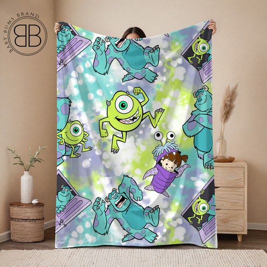 RTS MONSTERS DOUBLE SIDED MINKY BLANKET