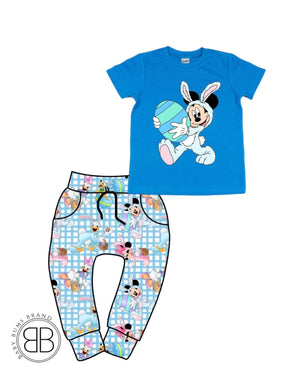RTS GINGHAM EASTER MOUSE LUCAS JOGGERS