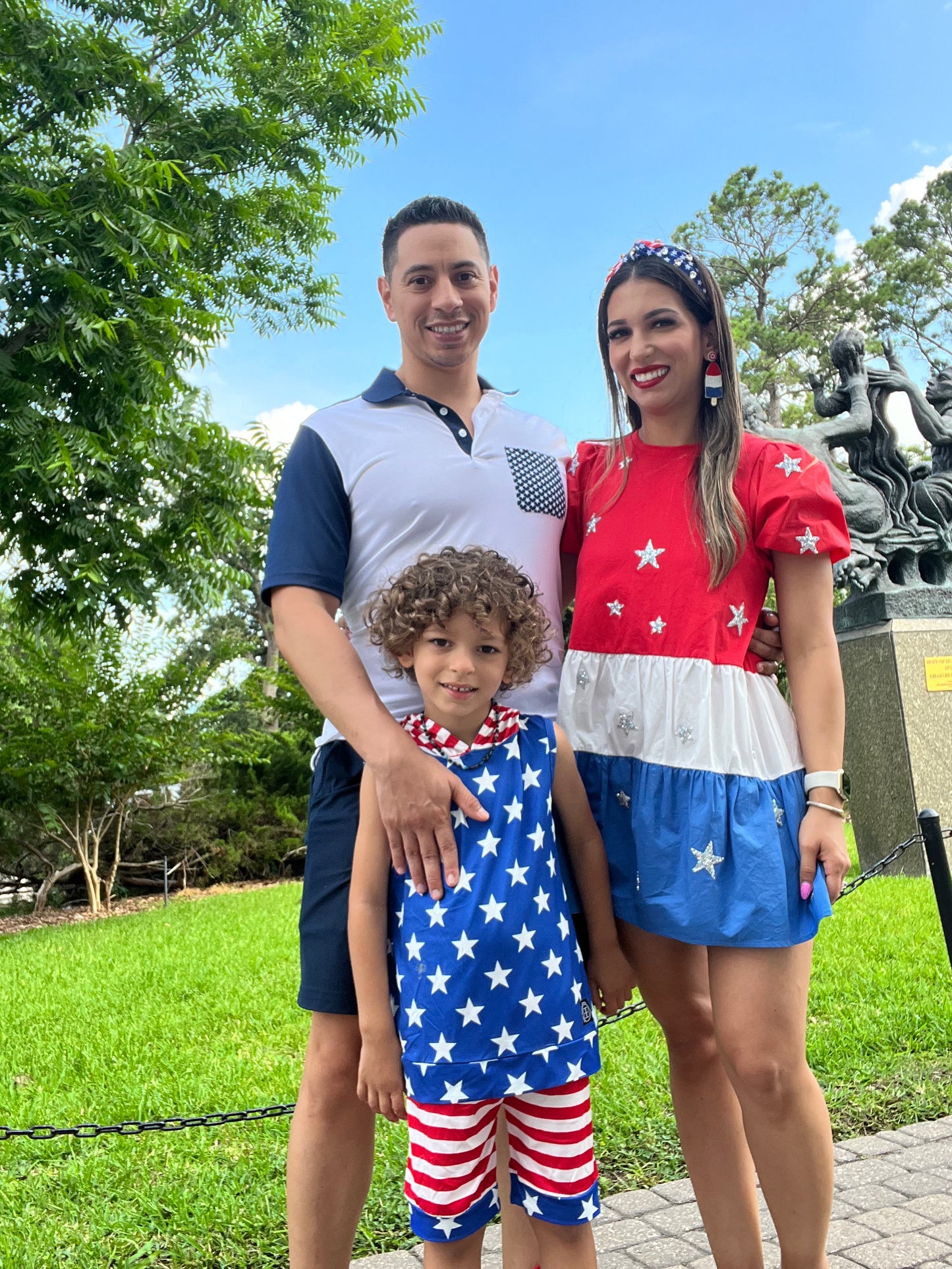 STARS & STRIPES JEWEL HEADBAND - Baby Bums Clothing