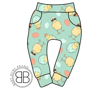 RTS COOLEST CHICKS AROUND LUCAS JOGGERS - Baby Bums Clothing 