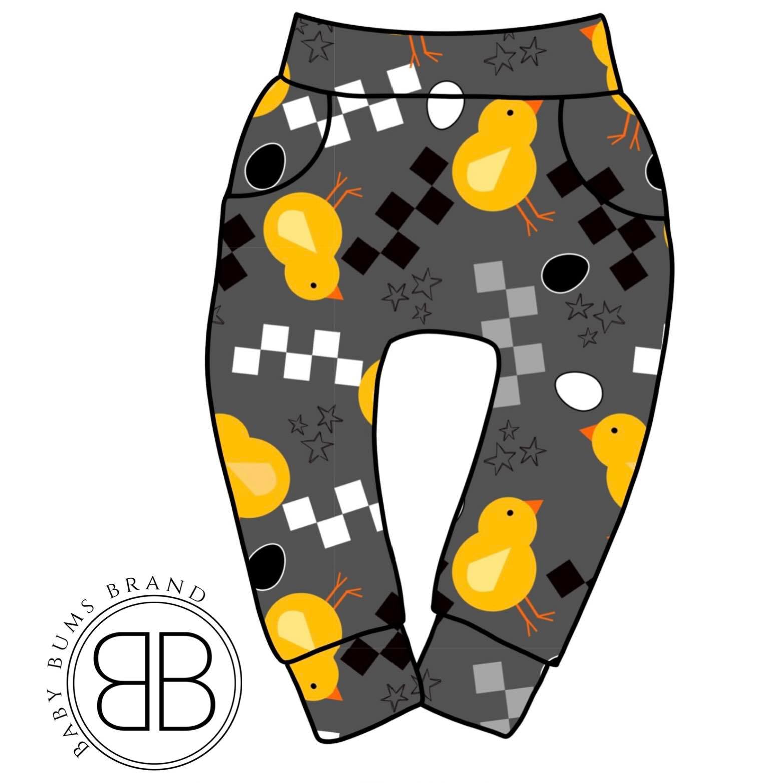 RTS RACING CHECK BABY CHICKS LUCAS JOGGERS - Baby Bums Clothing 