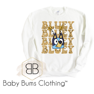BB BLUE PUP T-SHIRT - Baby Bums Clothing 