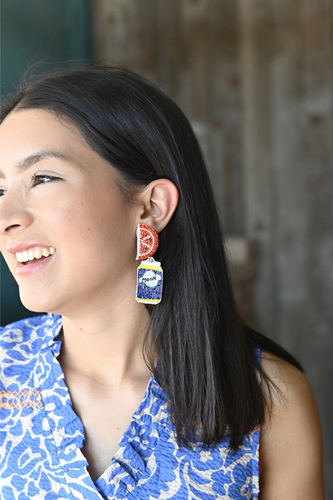 AZUL BEER 14K GOLD EARRINGS - Baby Bums Clothing