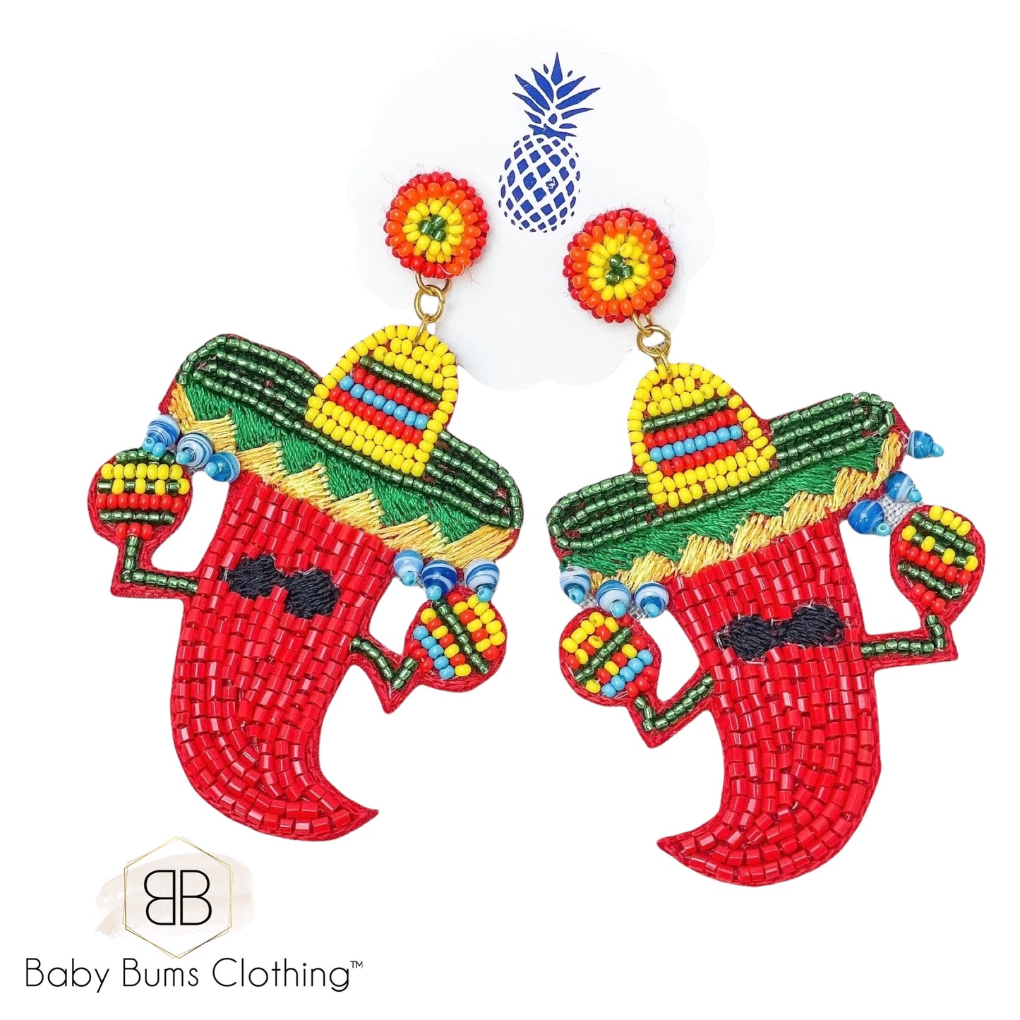 SPICY CHILI EARRINGS - Baby Bums Clothing