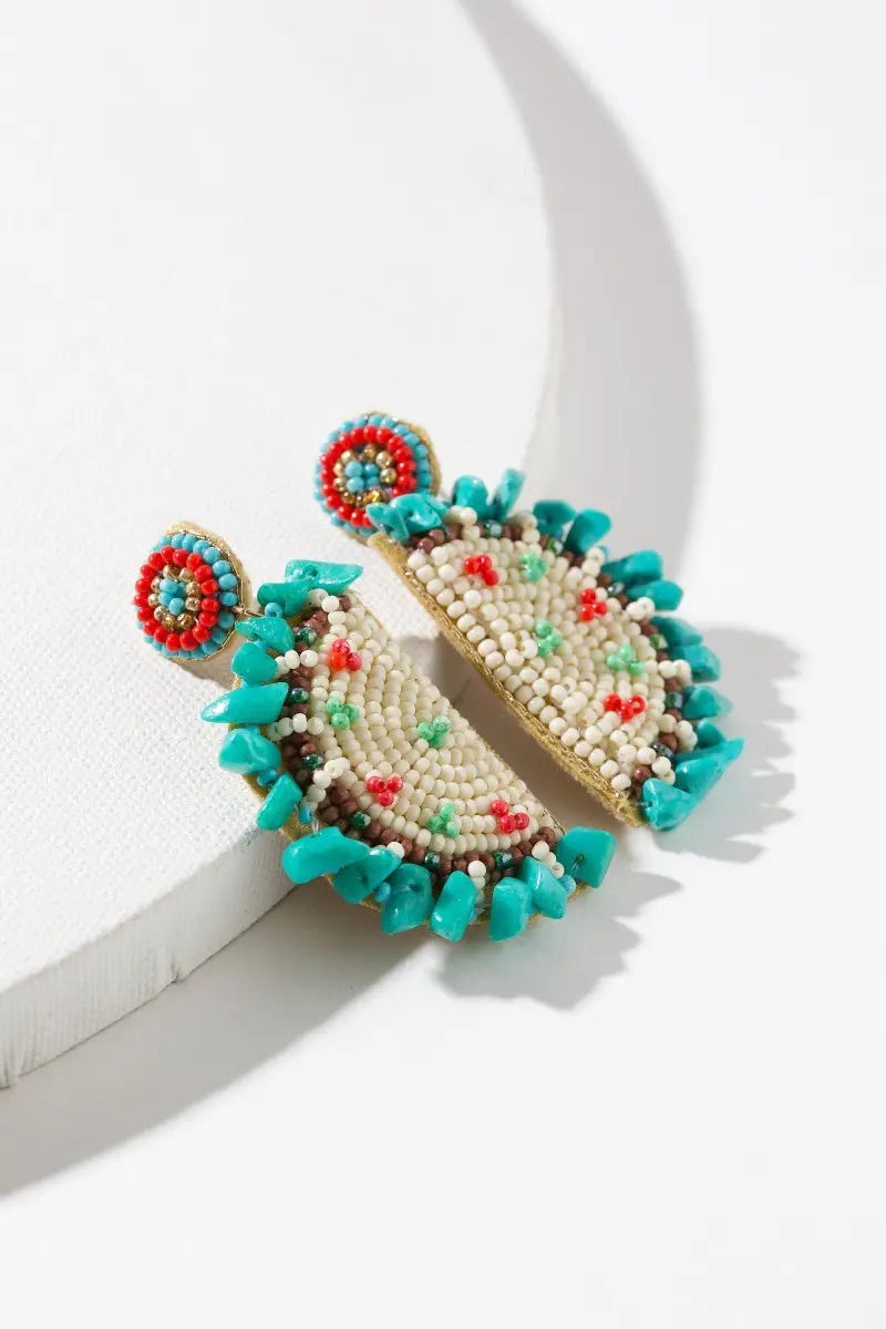 TEAL TACO EARRINGS - Baby Bums Clothing