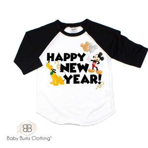 MAGICAL MOUSE NEW YEAR T-SHIRT - Baby Bums Clothing 