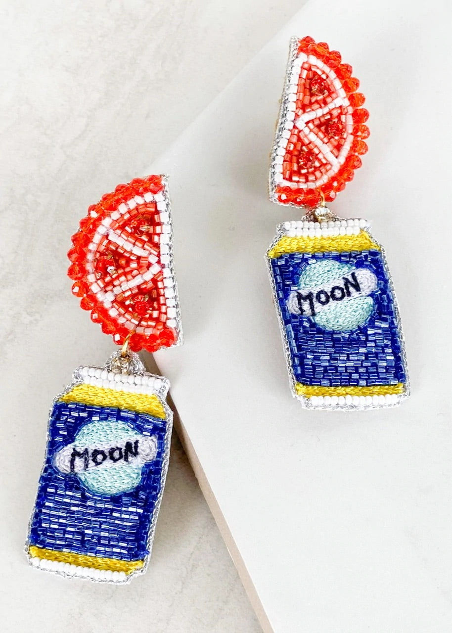 AZUL BEER 14K GOLD EARRINGS - Baby Bums Clothing