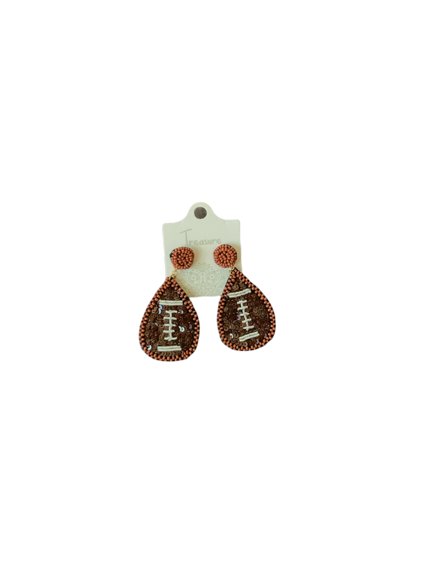 FOOTBALL EARRINGS - Baby Bums Clothing 