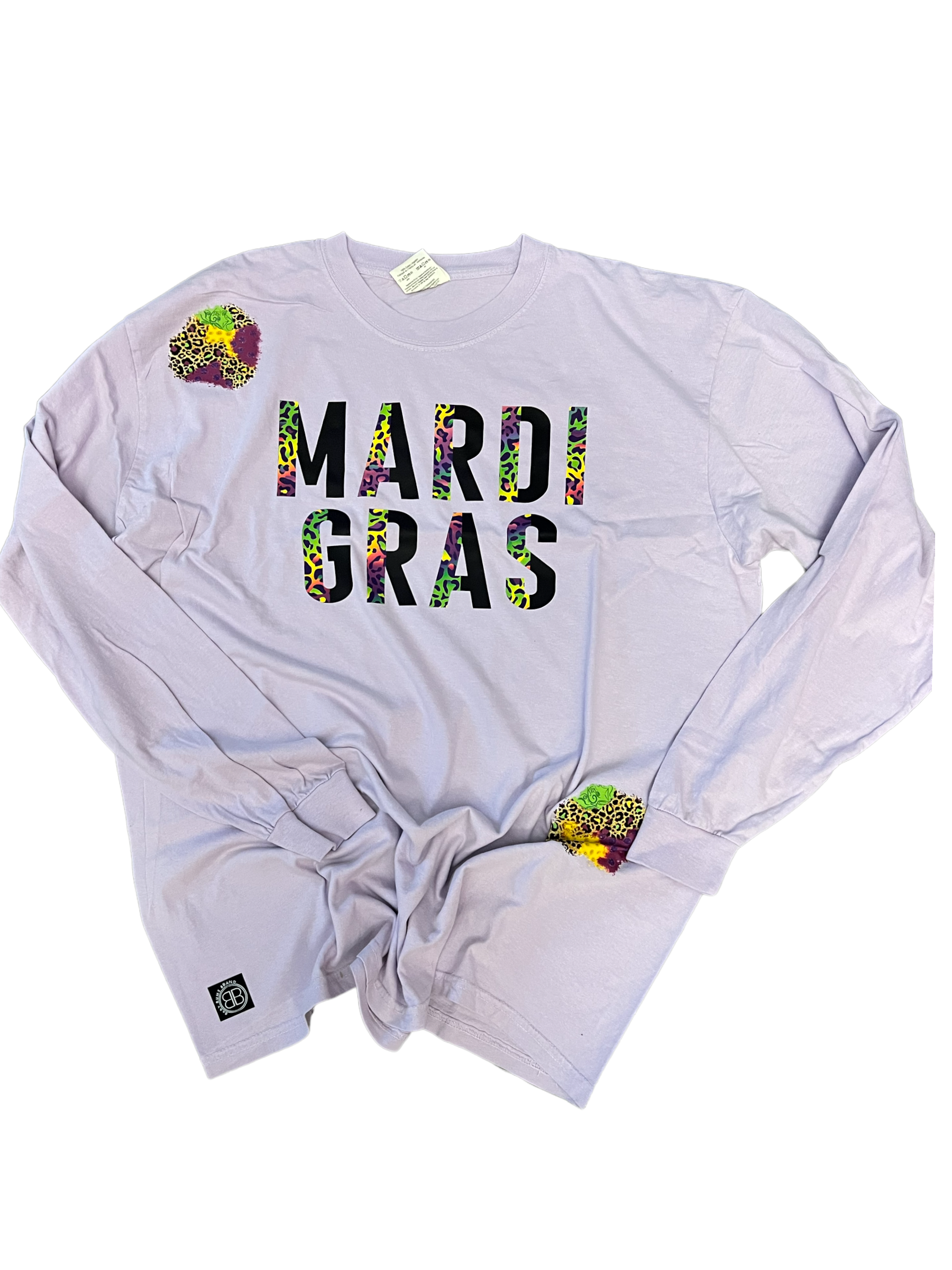 RTS 2XL MARDI GRAS ADULT LONG SLEEVE T-SHIRT - Baby Bums Clothing 