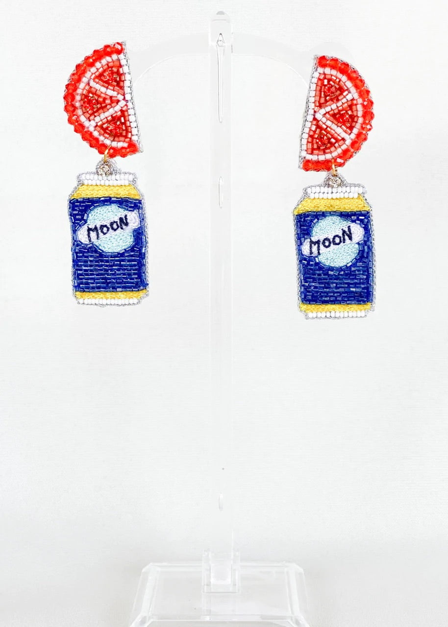 AZUL BEER 14K GOLD EARRINGS - Baby Bums Clothing