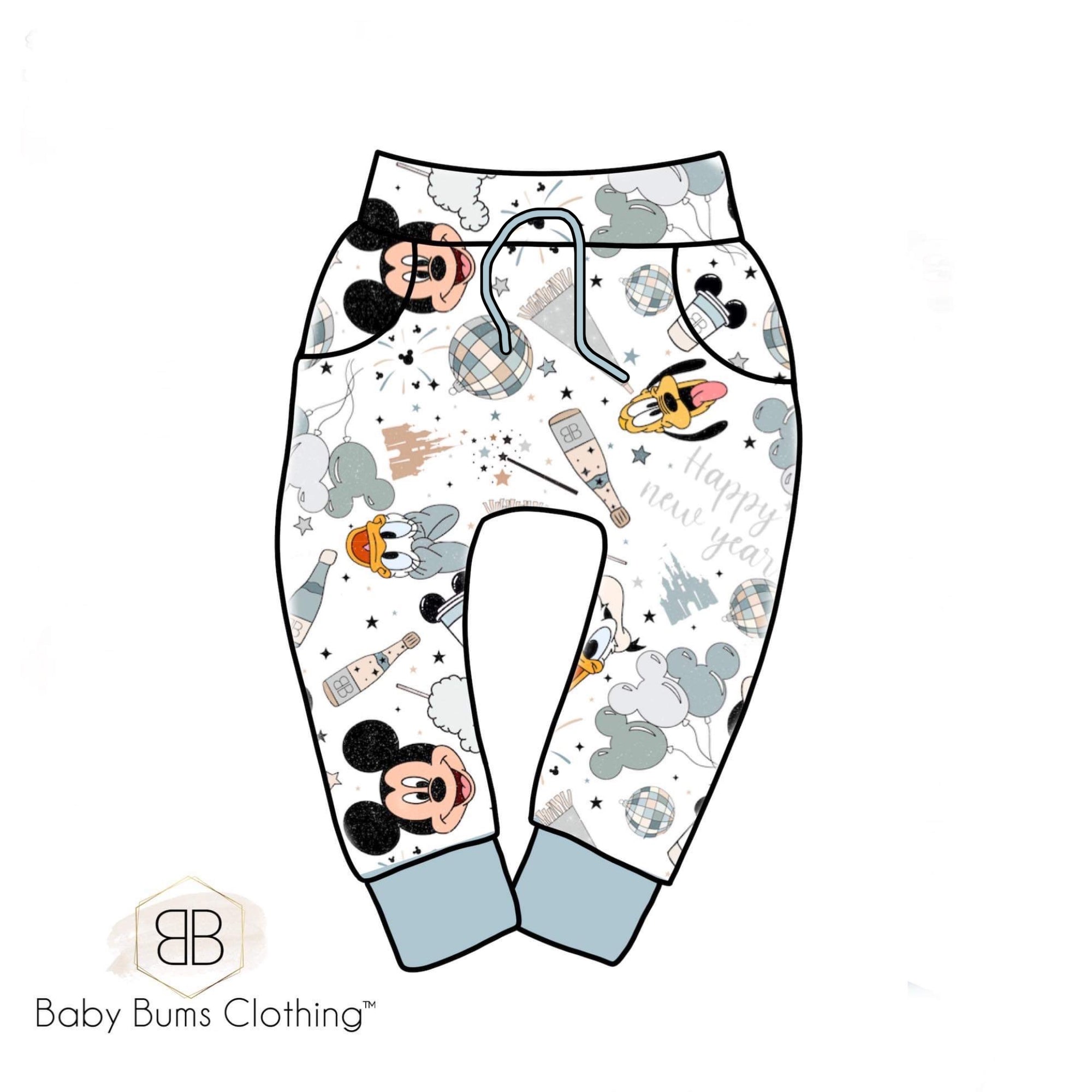 RTS PARK NEW YEARS LUCAS JOGGERS - Baby Bums Clothing 