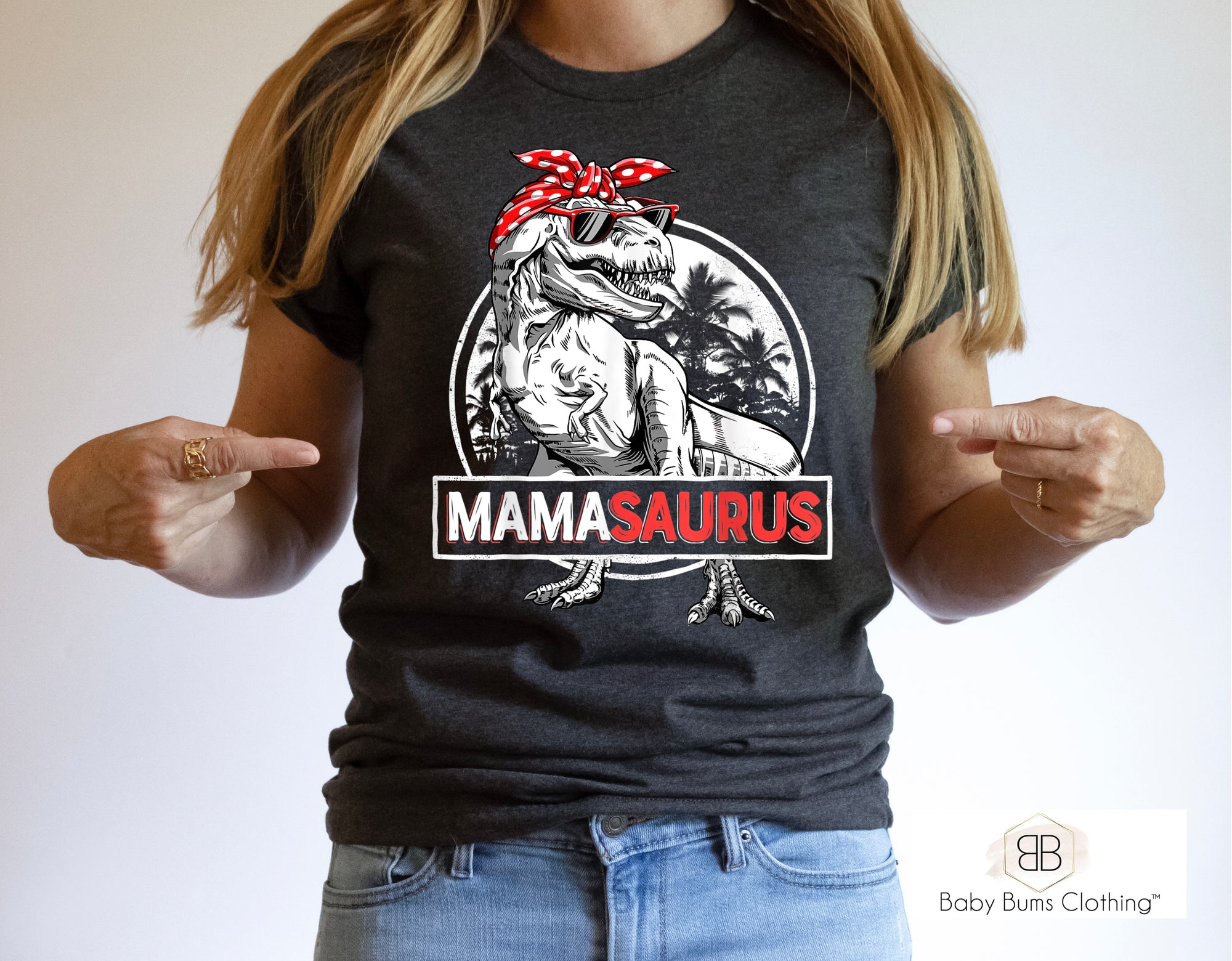 MAMASAURUS ADULT UNISEX T-SHIRT - Baby Bums Clothing 