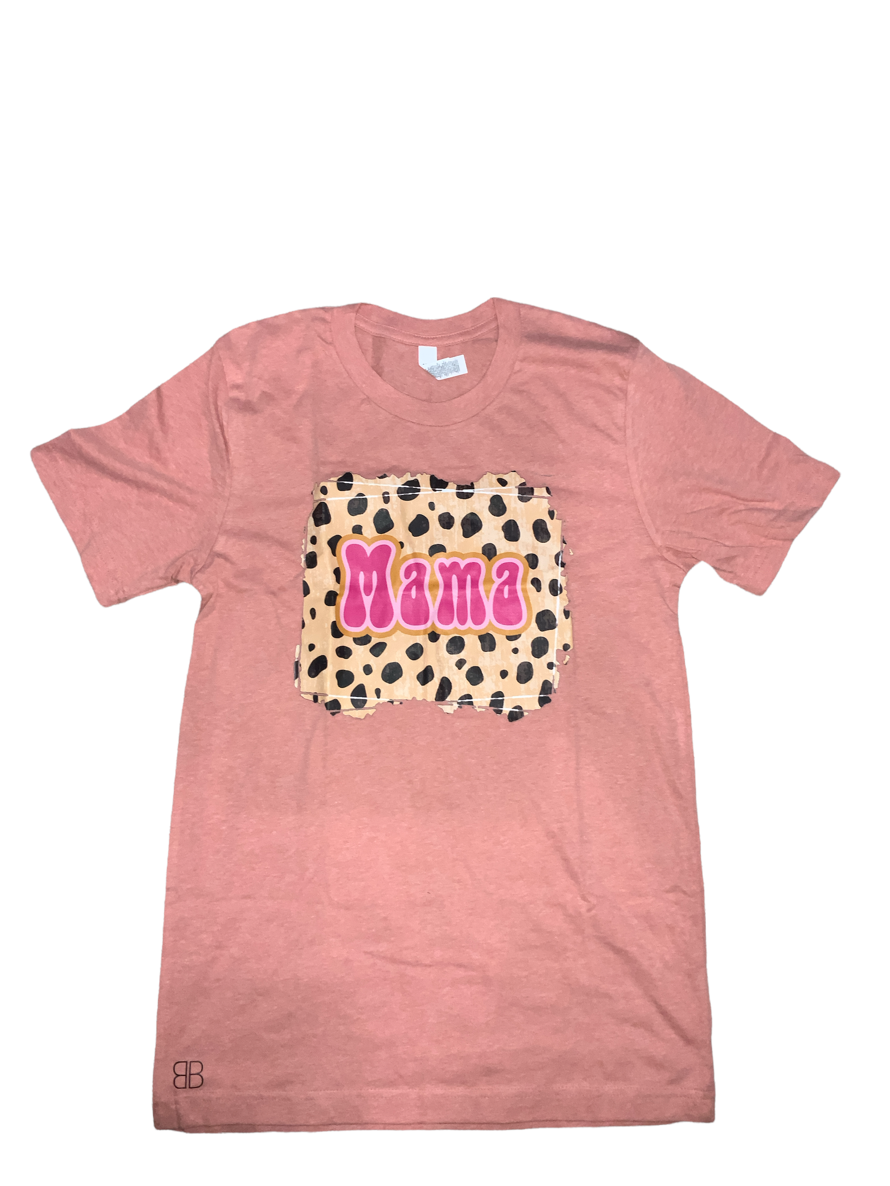 RTS Adult (S) Leopard Mama (Graphic T-shirt) *flawed* - Baby Bums Clothing 