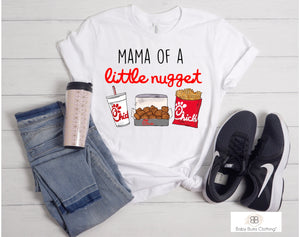 MAMA OF A NUGGET ADULT UNISEX T-SHIRT - Baby Bums Clothing 