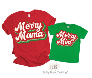 MERRY MAMA ADULT UNISEX T-SHIRT - Baby Bums Clothing 