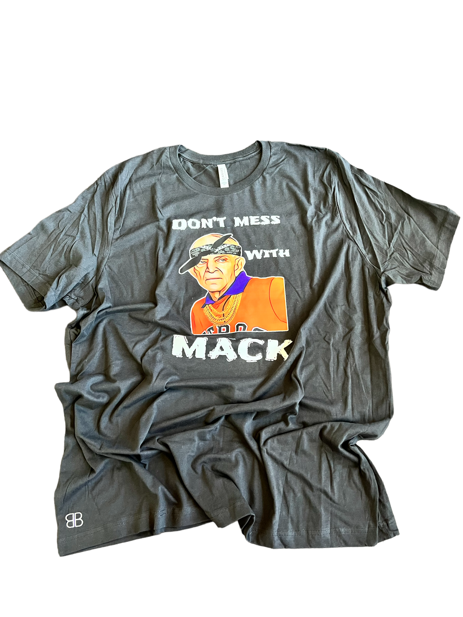 RTS 3XL MACK ADULT T-SHIRT *flawed tiny white spot above Mack - Baby Bums Clothing 