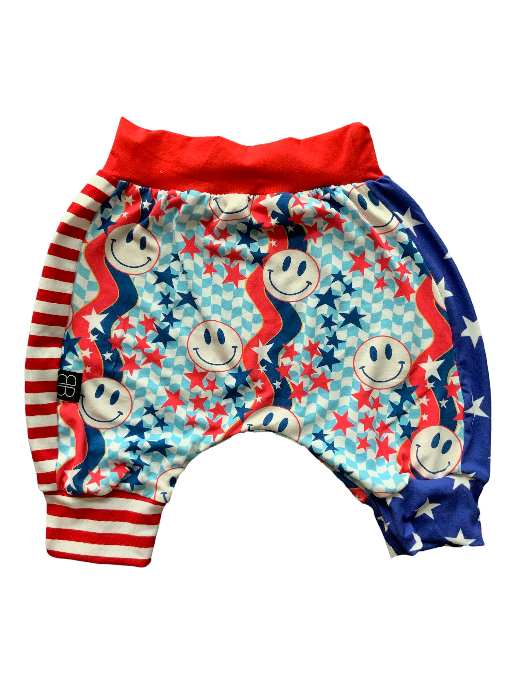 RTS 3T American Smiley sport euro crops - Baby Bums Clothing 