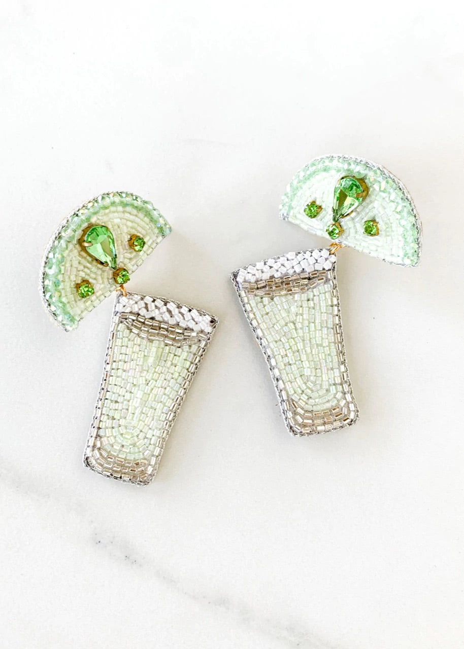 TEQUILA SHOT 14K GOLD EARRINGS - Baby Bums Clothing