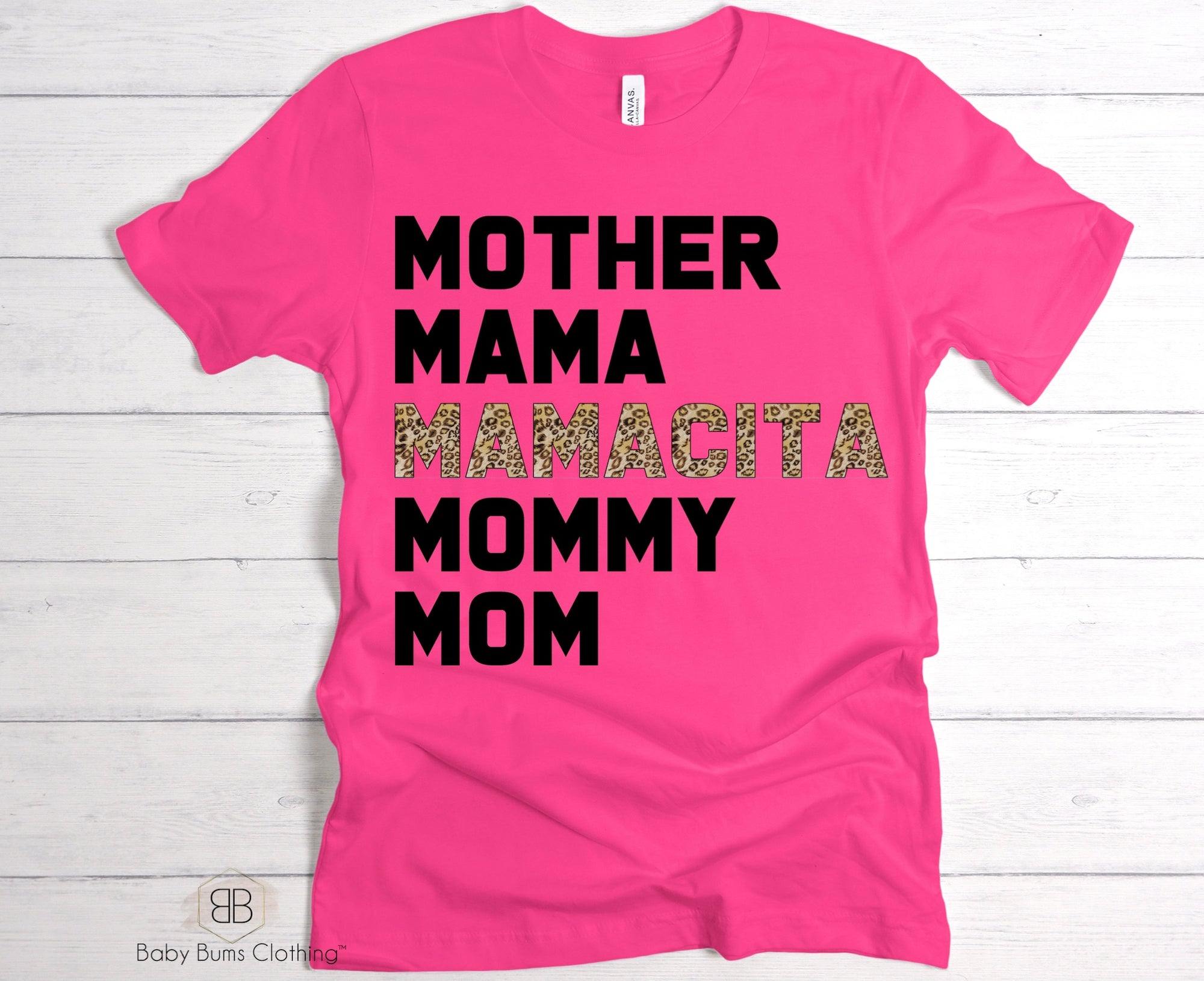 MOM NAMES ADULT UNISEX T-SHIRT - Baby Bums Clothing 