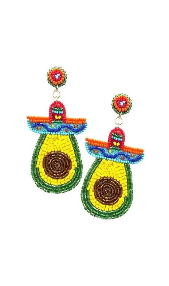 AVOCADO EARRINGS - Baby Bums Clothing