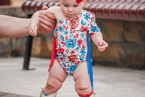 RTS FRINGE RWB COW LEO - Baby Bums Clothing 