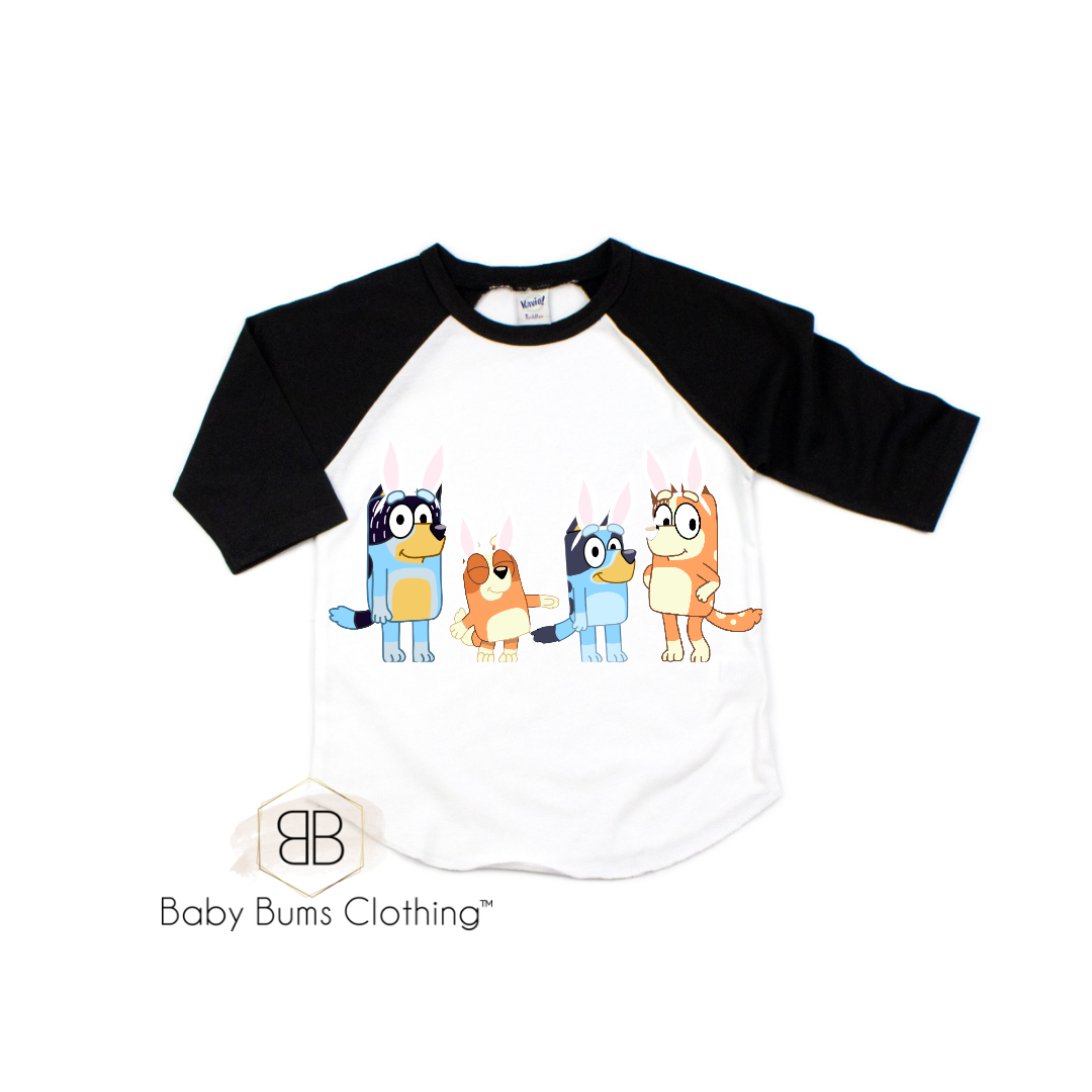 EASTER BLUEY T-SHIRT - Baby Bums Clothing 