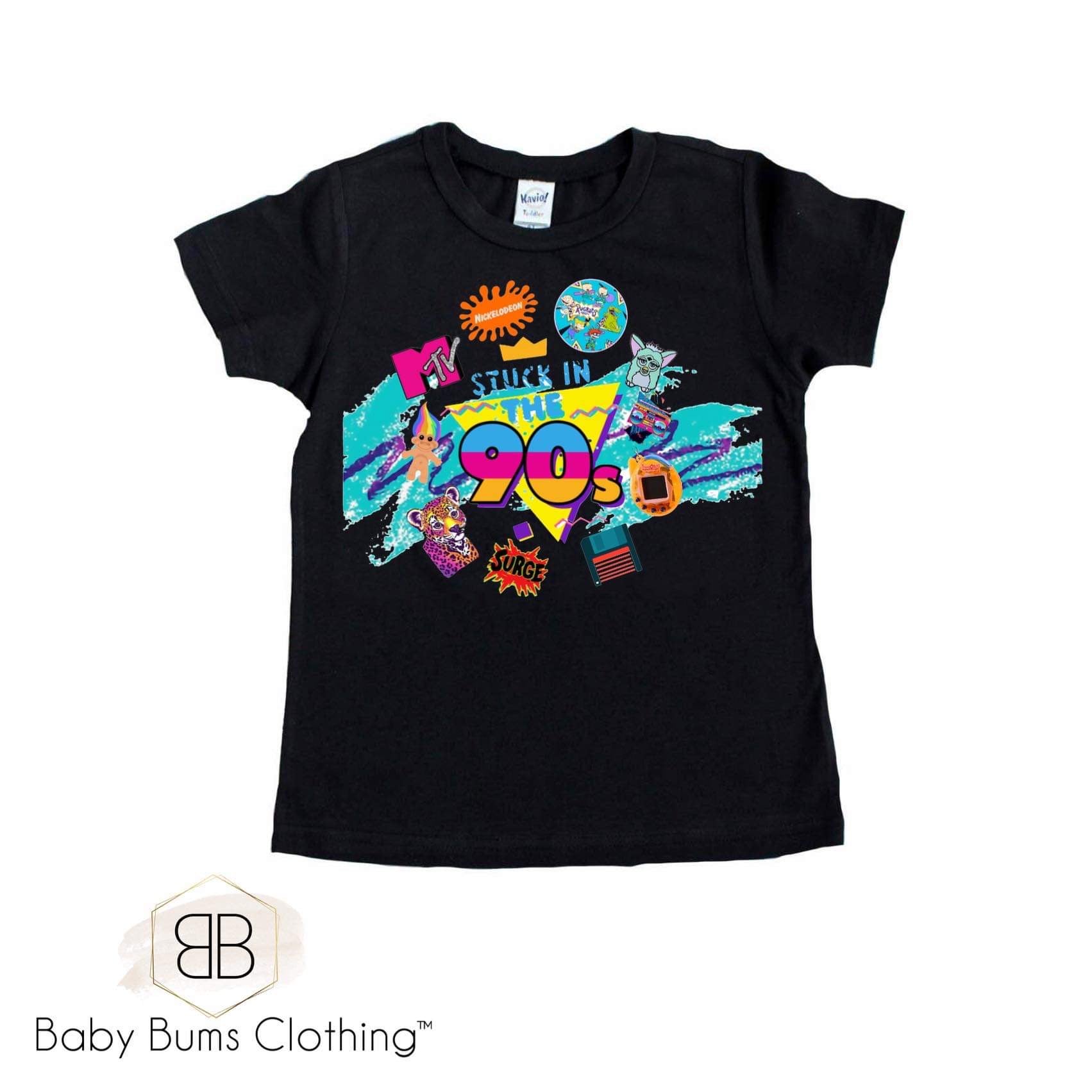 STUCK IN THE 90S T-SHIRT - Baby Bums Clothing 