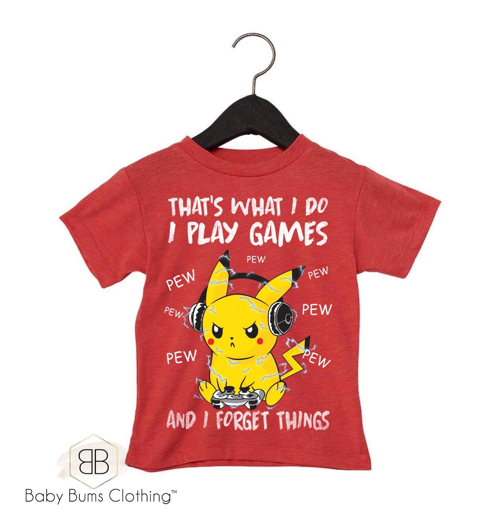 I PLAY GAMES T-SHIRT - Baby Bums Clothing 