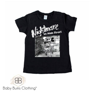 NIGHTMARE ON MAIN STREET T-SHIRT - Baby Bums Clothing 