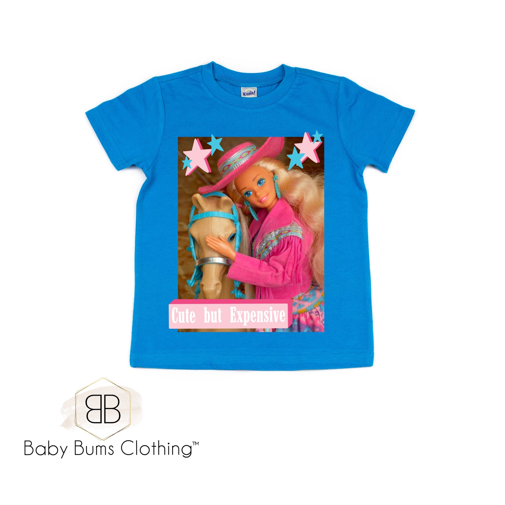 COWGIRL EXPENSIVE KIDS T-SHIRT - Baby Bums Clothing 