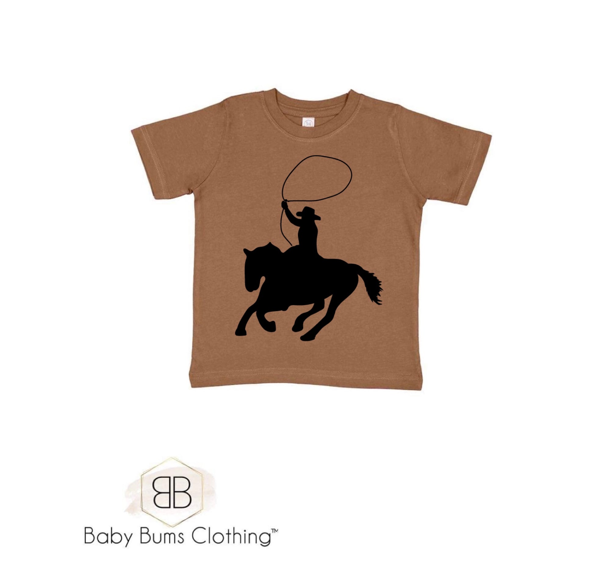 ROPING COWBOY T-SHIRT - Baby Bums Clothing 