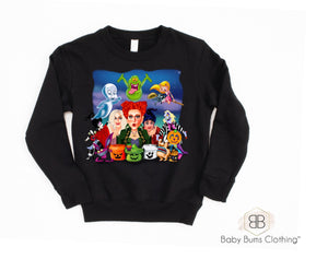 SPOOKY CHARACTERS T-SHIRT - Baby Bums Clothing 