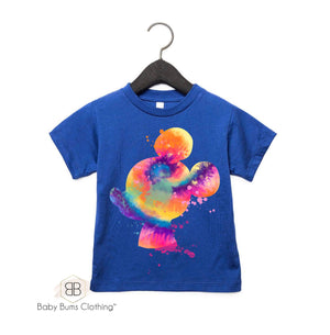 TIE DYE MOUSE HEAD T-SHIRT - Baby Bums Clothing 