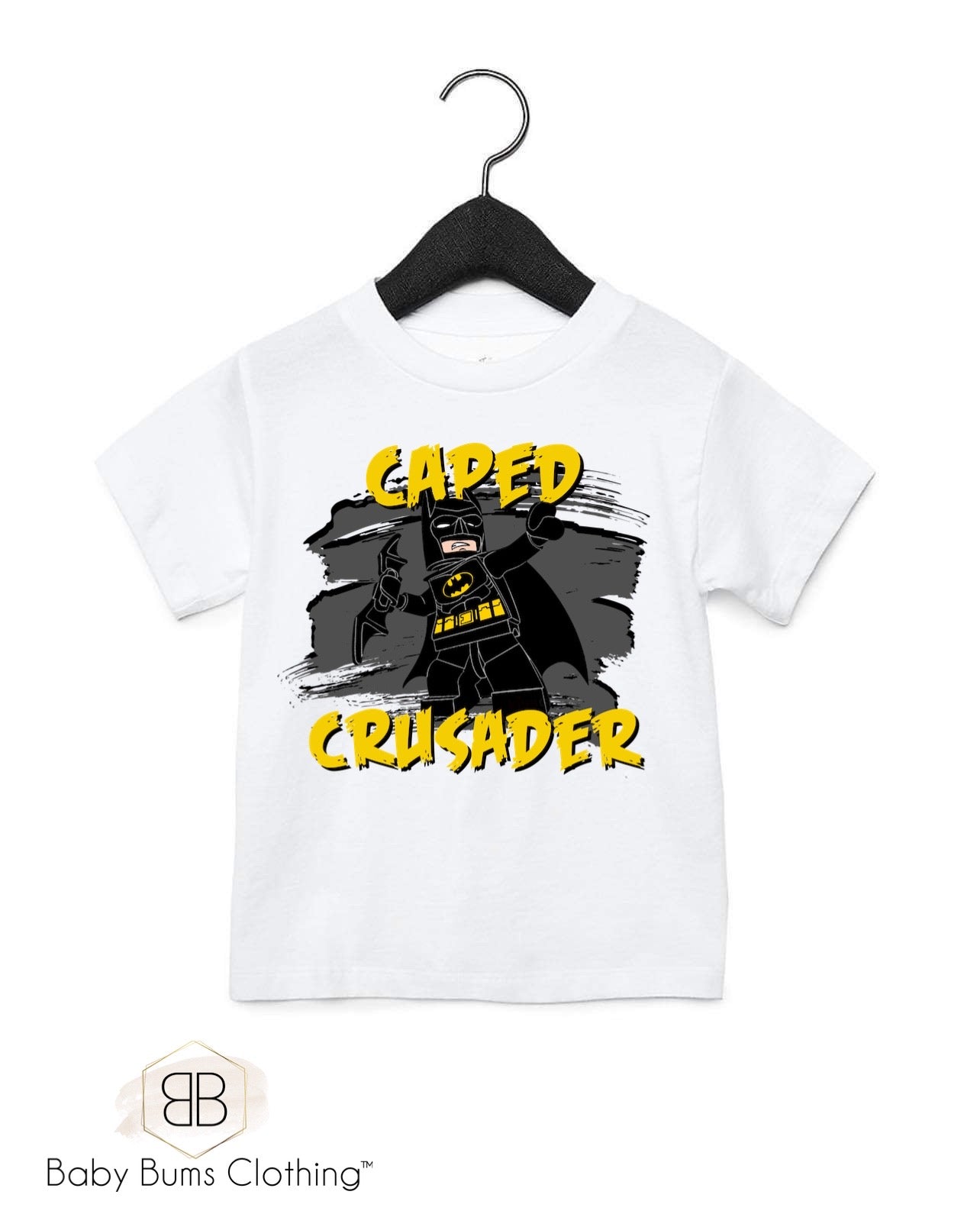 CAPED CRUSADER KIDS T-SHIRT - Baby Bums Clothing 