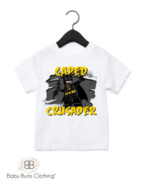 CAPED CRUSADER KIDS T-SHIRT - Baby Bums Clothing 