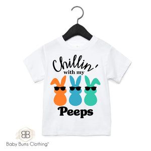 CHILLIN WITH MY COOL PEEPS T-SHIRT - Baby Bums Clothing 