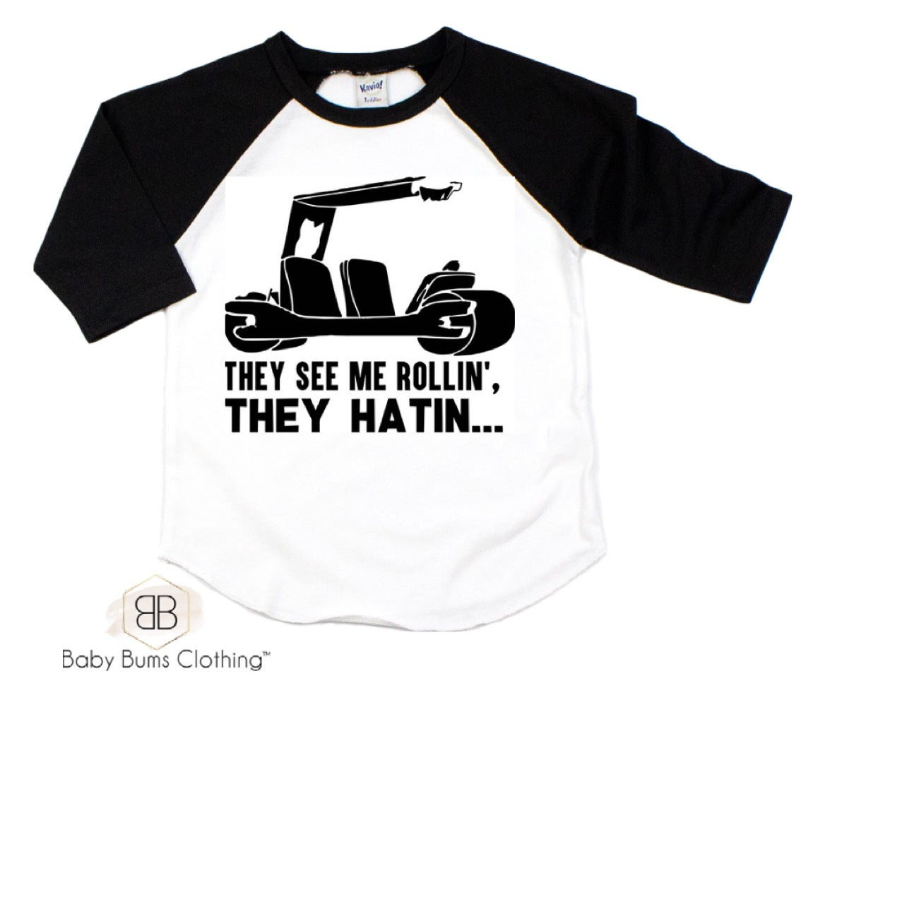 THEY SEE ME ROLLIN TO BEDROCK T-SHIRT - Baby Bums Clothing 