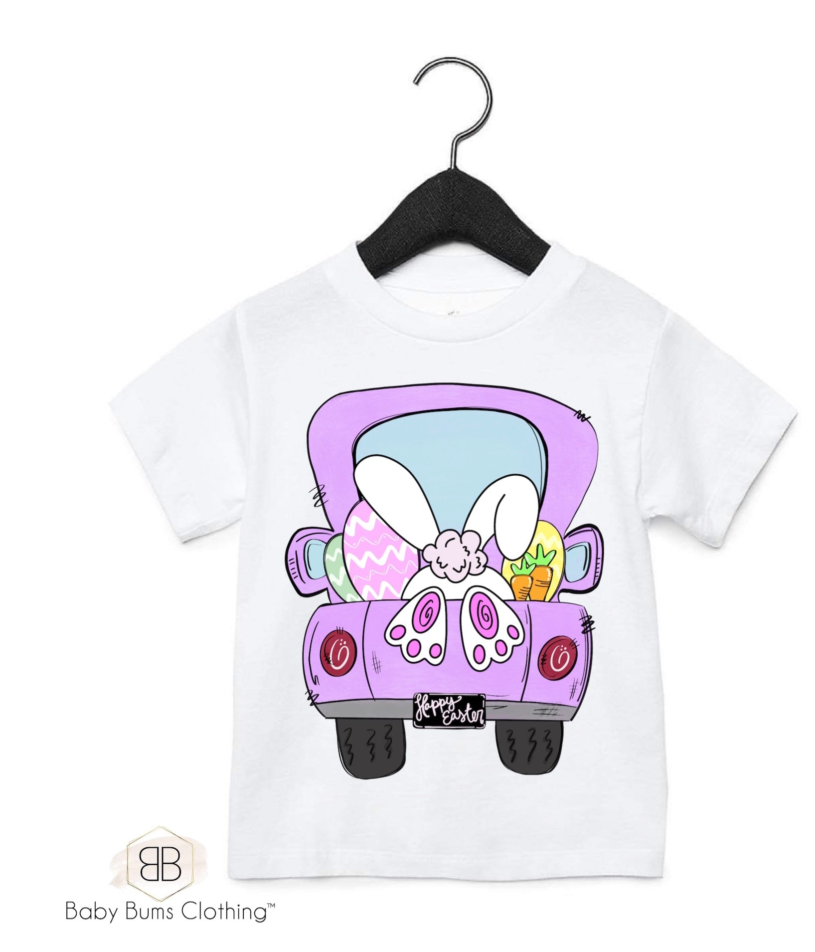 HAPPY EASTER TRUCK T-SHIRT - Baby Bums Clothing 