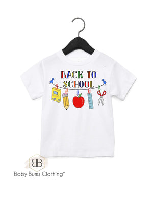 ALL THINGS BACK TO SCHOOL T-SHIRT - Baby Bums Clothing 