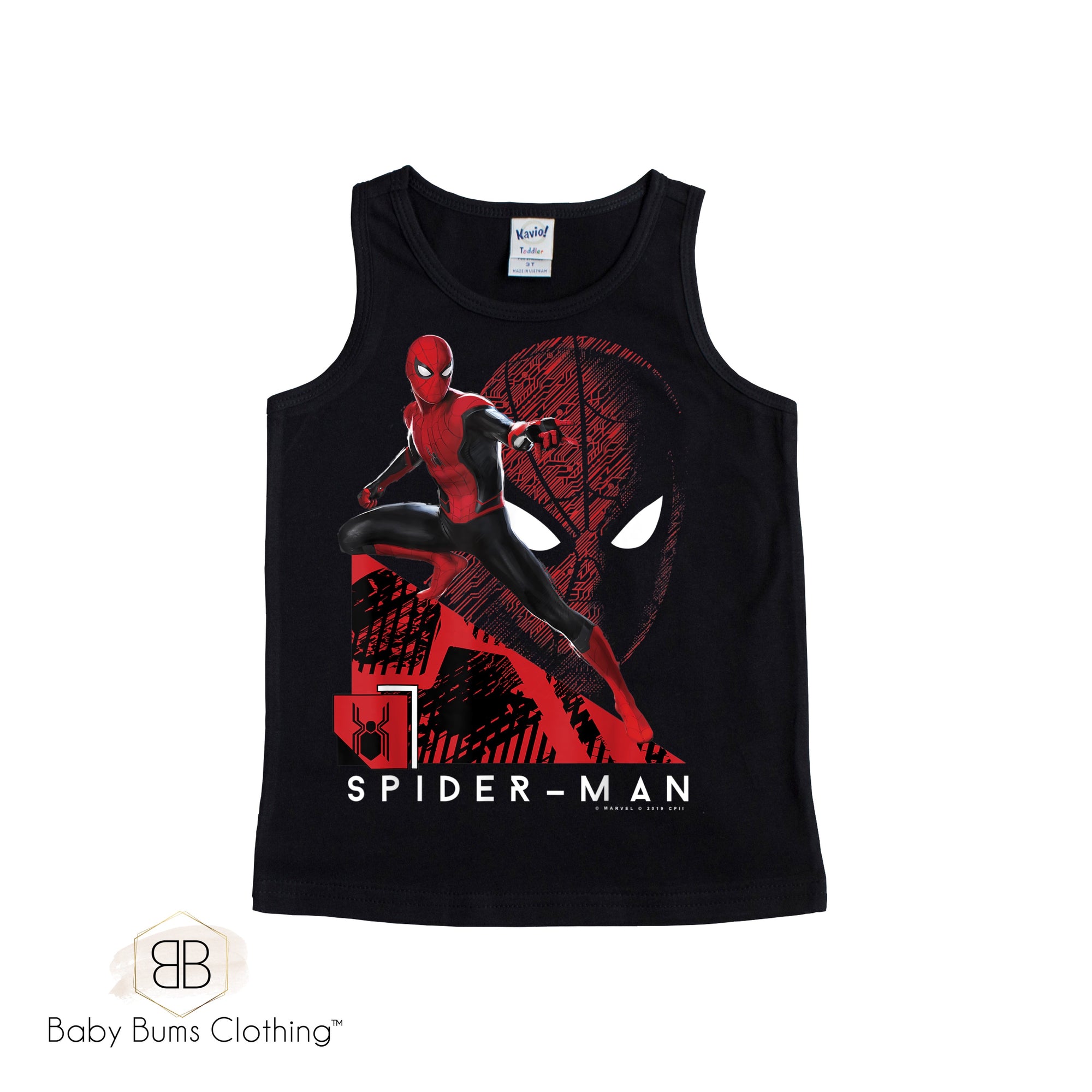 SPIDEY PORTRAIT KIDS T-SHIRT - Baby Bums Clothing 