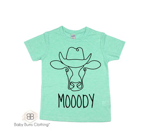 MOODY COWBOY T-SHIRT - Baby Bums Clothing 