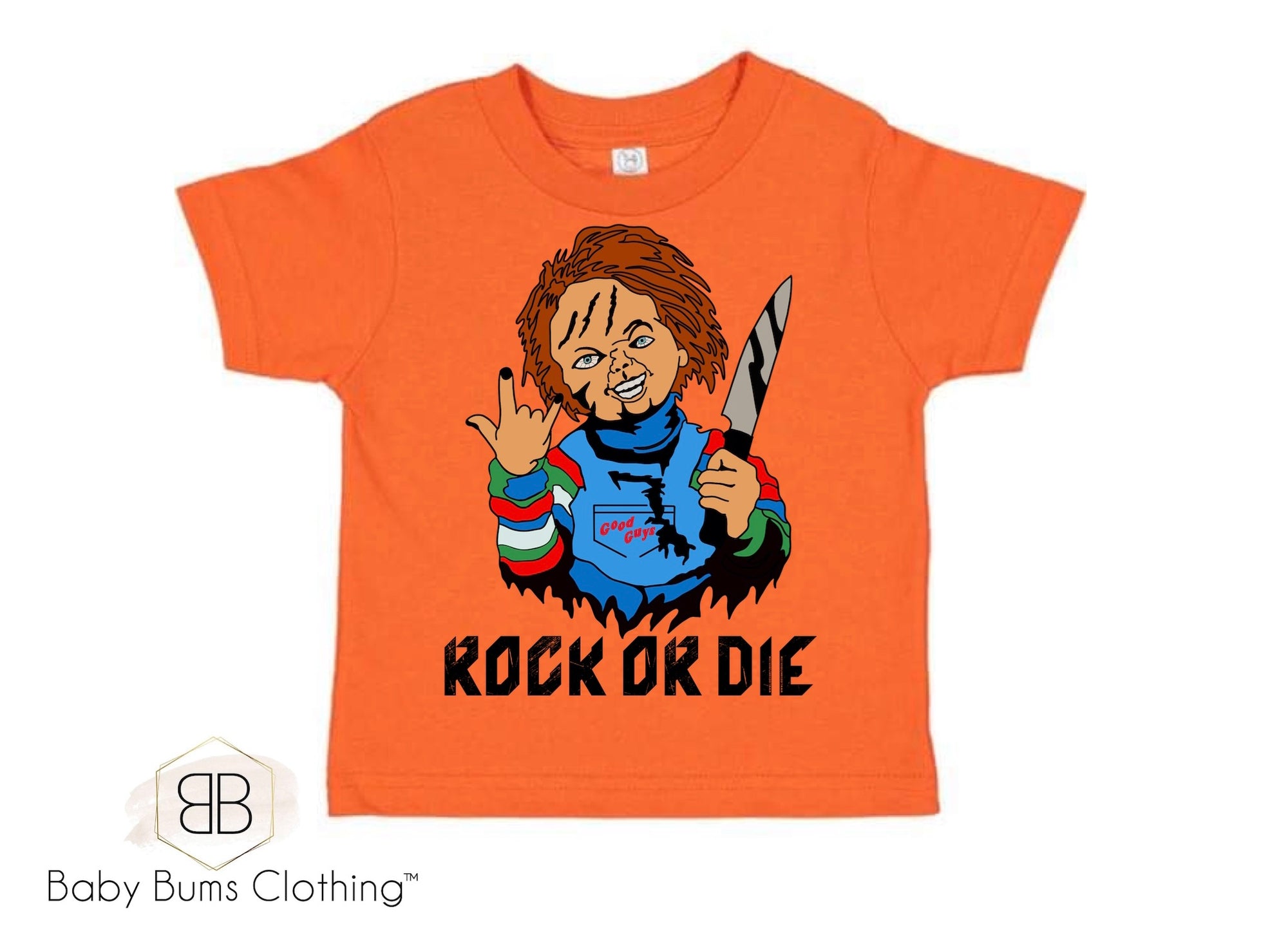 ROCK OR DIE DOLL T-SHIRT - Baby Bums Clothing 