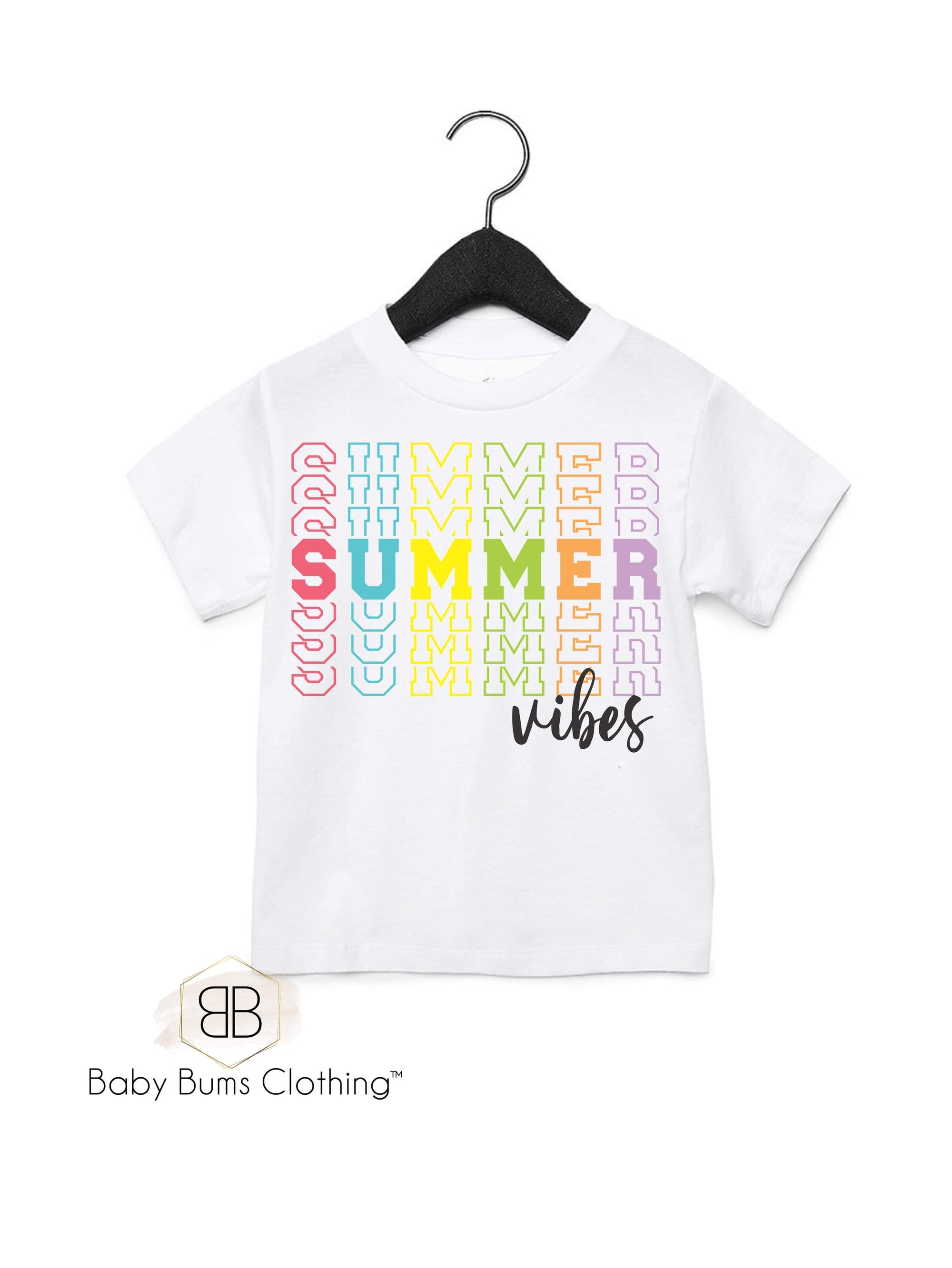 SUMMER VIBES T-SHIRT - Baby Bums Clothing 