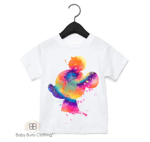 TIE DYE MOUSE HEAD T-SHIRT - Baby Bums Clothing 