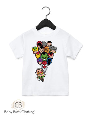 MARVEL BALLOONS KIDS T-SHIRT - Baby Bums Clothing 