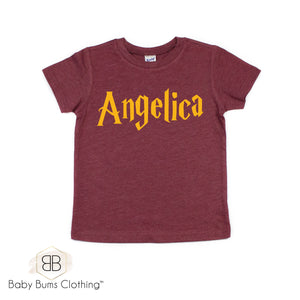 CUSTOM NAME KIDS TSHIRT - Baby Bums Clothing 