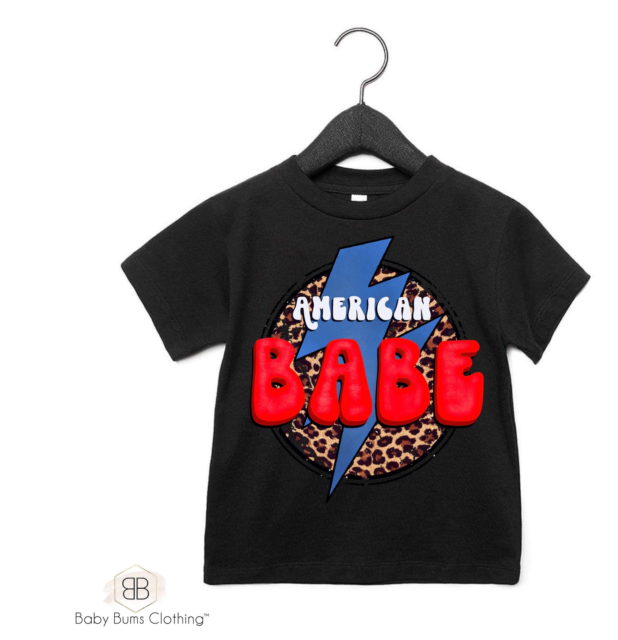 ROCKER AMERICAN BABE KIDS T-SHIRT - Baby Bums Clothing 