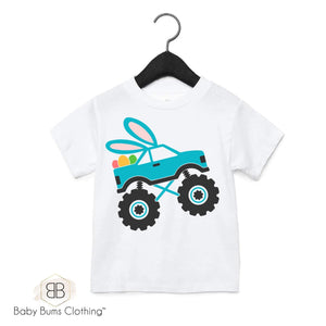 BUNNY MONSTER TRUCK T-SHIRT - Baby Bums Clothing 